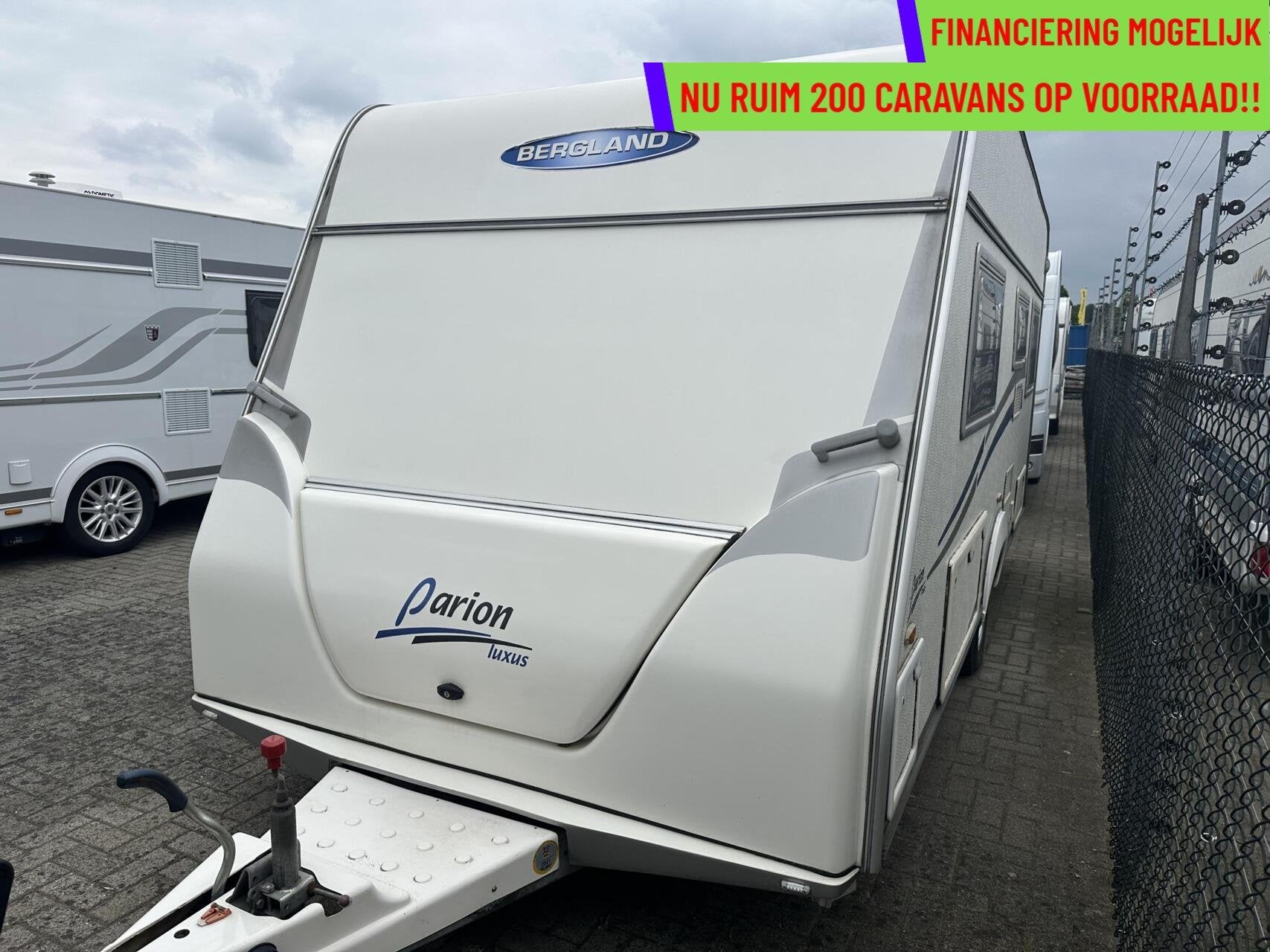 BERGLAND PARION LUXUS 450 ENKELE BEDDEN + MOVER + VOORTENT, Overige merken, Bedrijf, 6 tot 7 meter, Tot en met 4