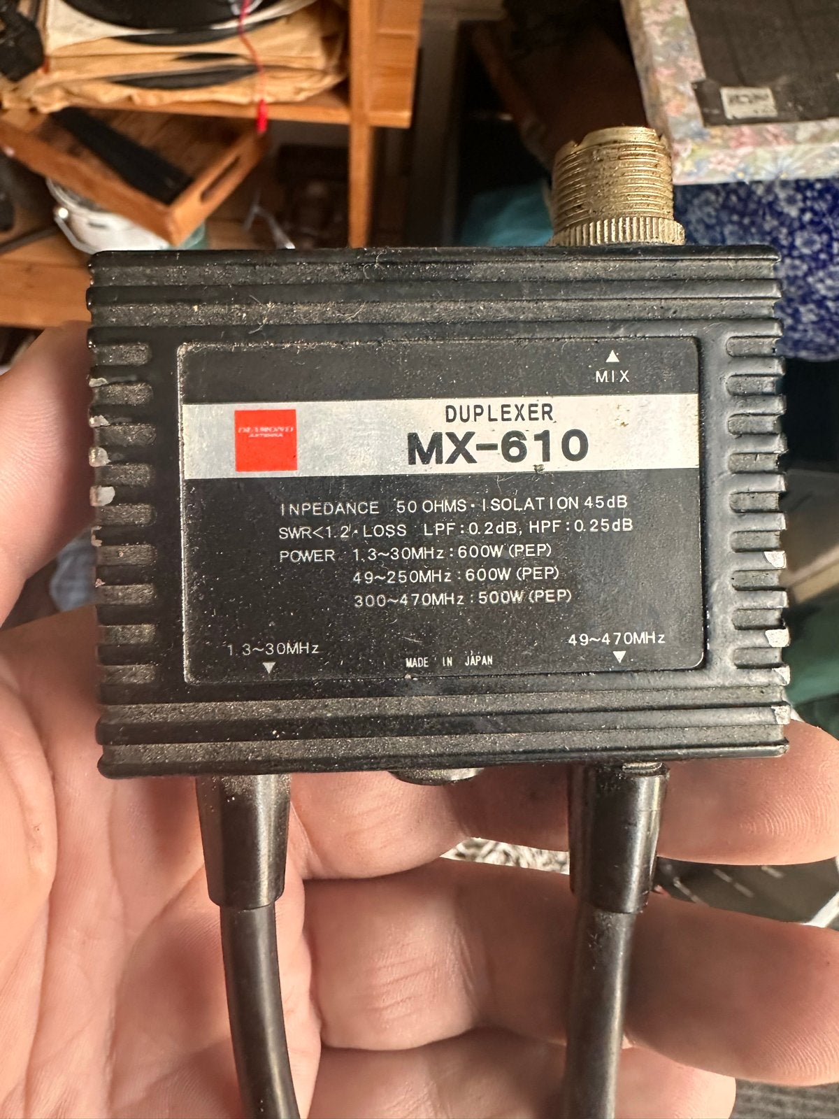 Diamond MX-610 Duplexer - 1.3-470MHz, Ophalen of Verzenden, Gebruikt, Zender en Ontvanger