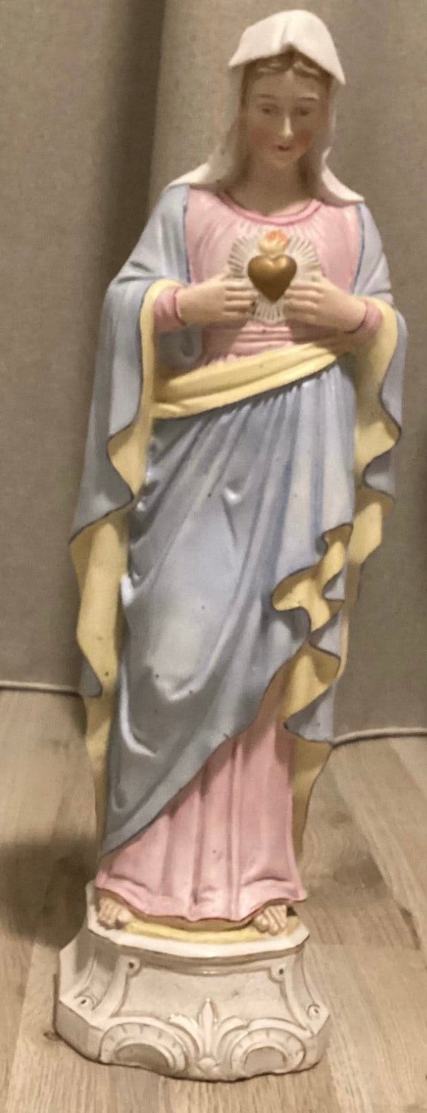 MARIA ,PRACHTIG PUNTGAAF BEELD VAN 45 CM HOOG ..PRACHTIG!!, Antiek en Kunst, Ophalen of Verzenden
