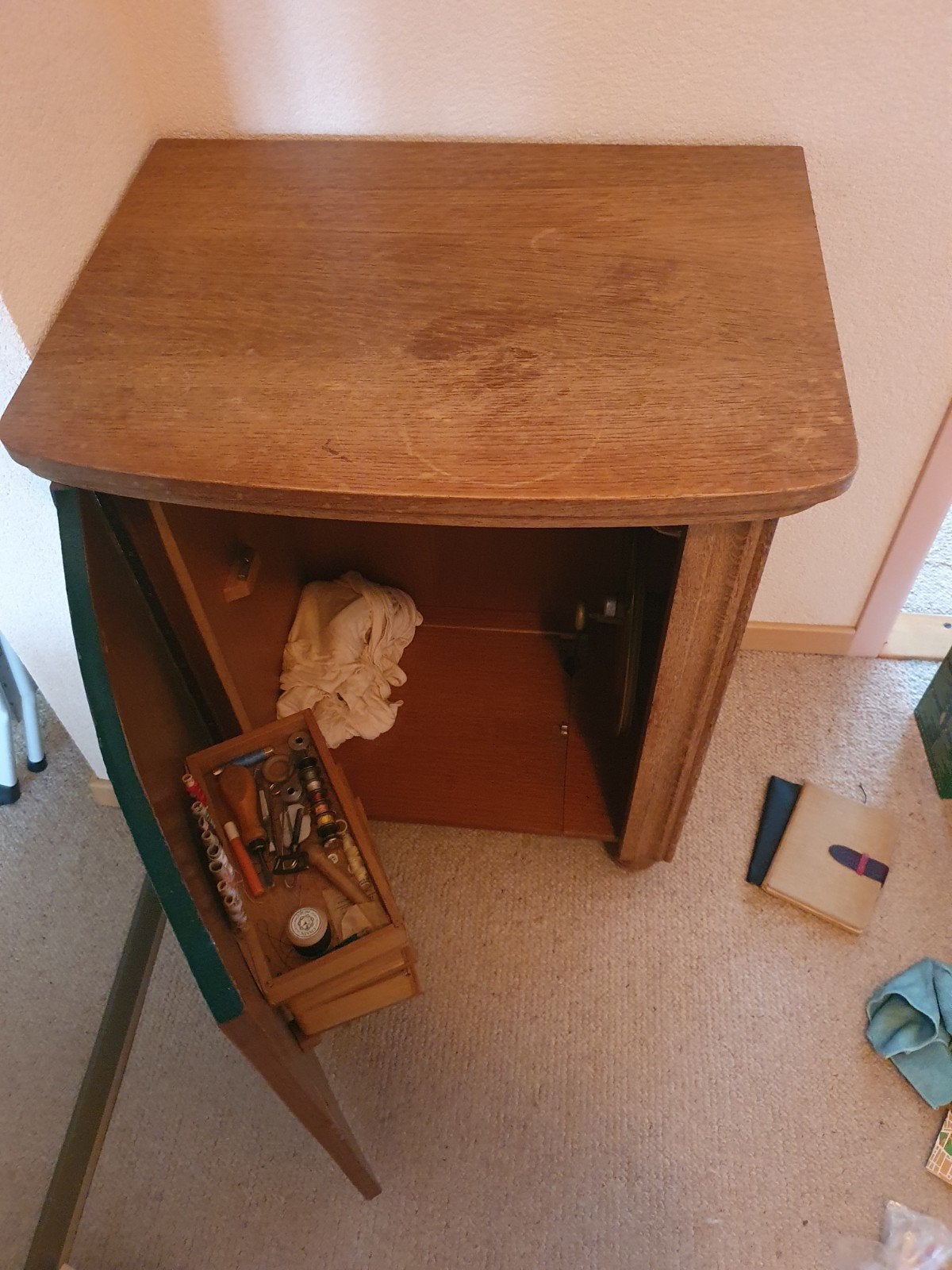 Pfaff naaimachine in kast - Vintage model met accessoires, Ophalen, Gebruikt, Naaimachine, Pfaff