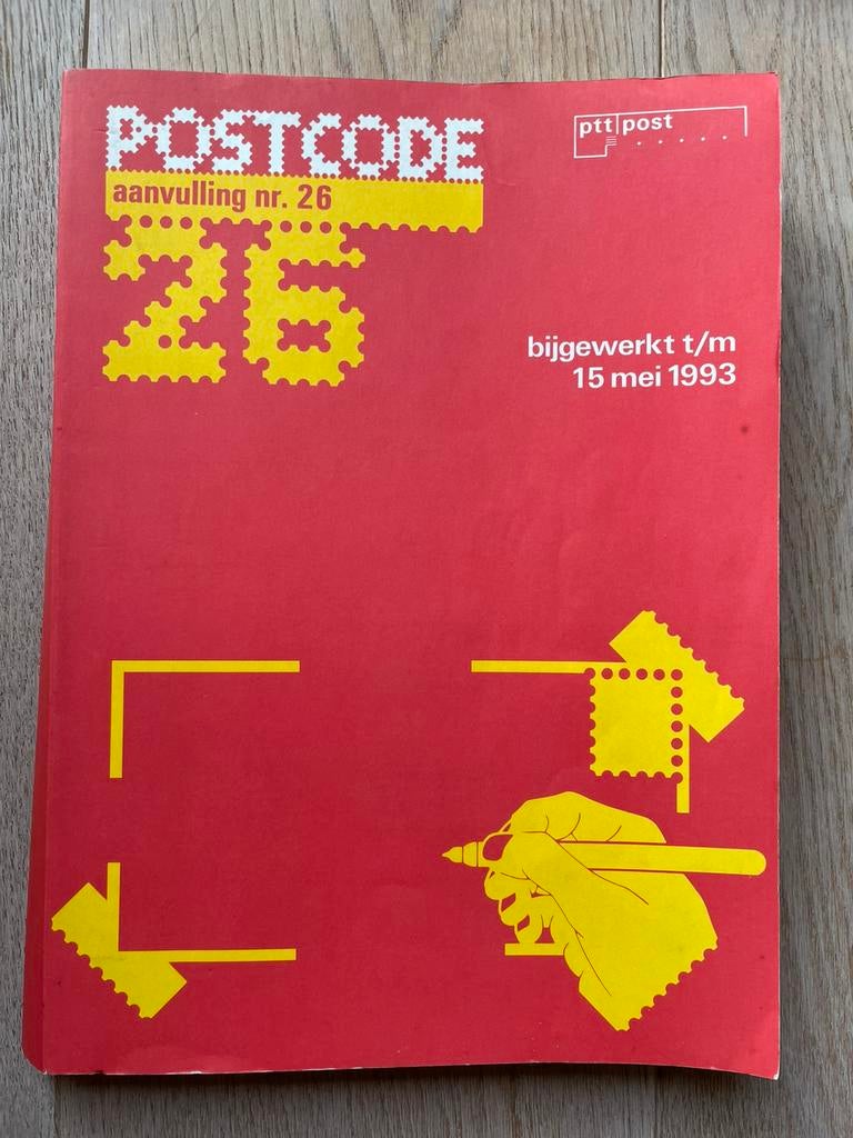 Postcodeboek aanvulling nr. 26 ptt post, Boeken, Ophalen of Verzenden, Gelezen