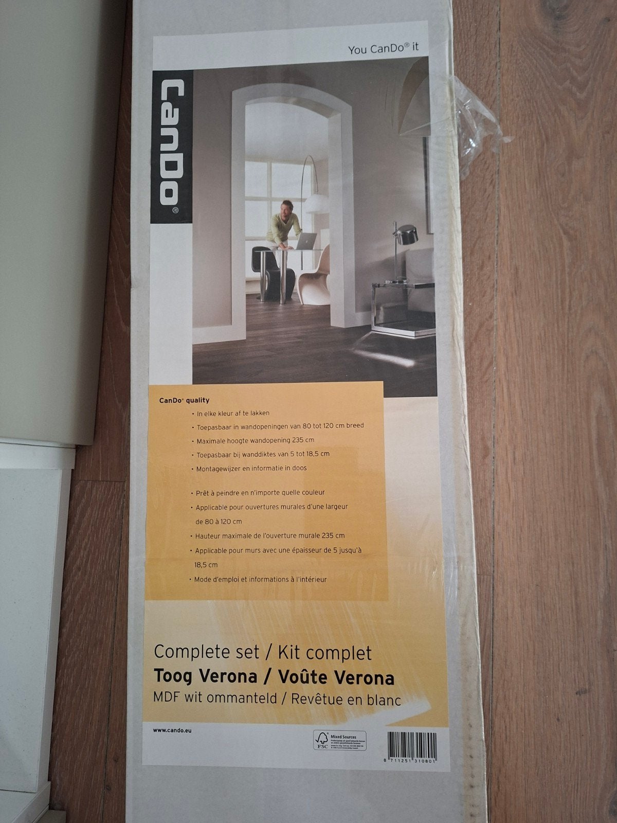 CanDo Toog Verona MDF wit ommanteld, Doe-het-zelf en Verbouw, Ophalen, 80 tot 100 cm, 215 cm of meer, Binnendeur