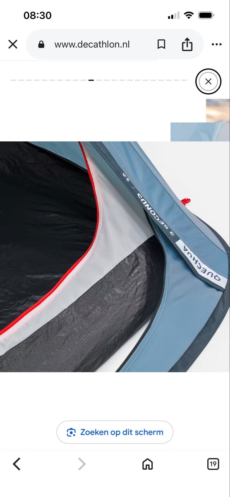 Quechua 2 Seconds Pop-Up Tent , 2 personen, 5 x opgezet., Ophalen, Gebruikt, Tot en met 2