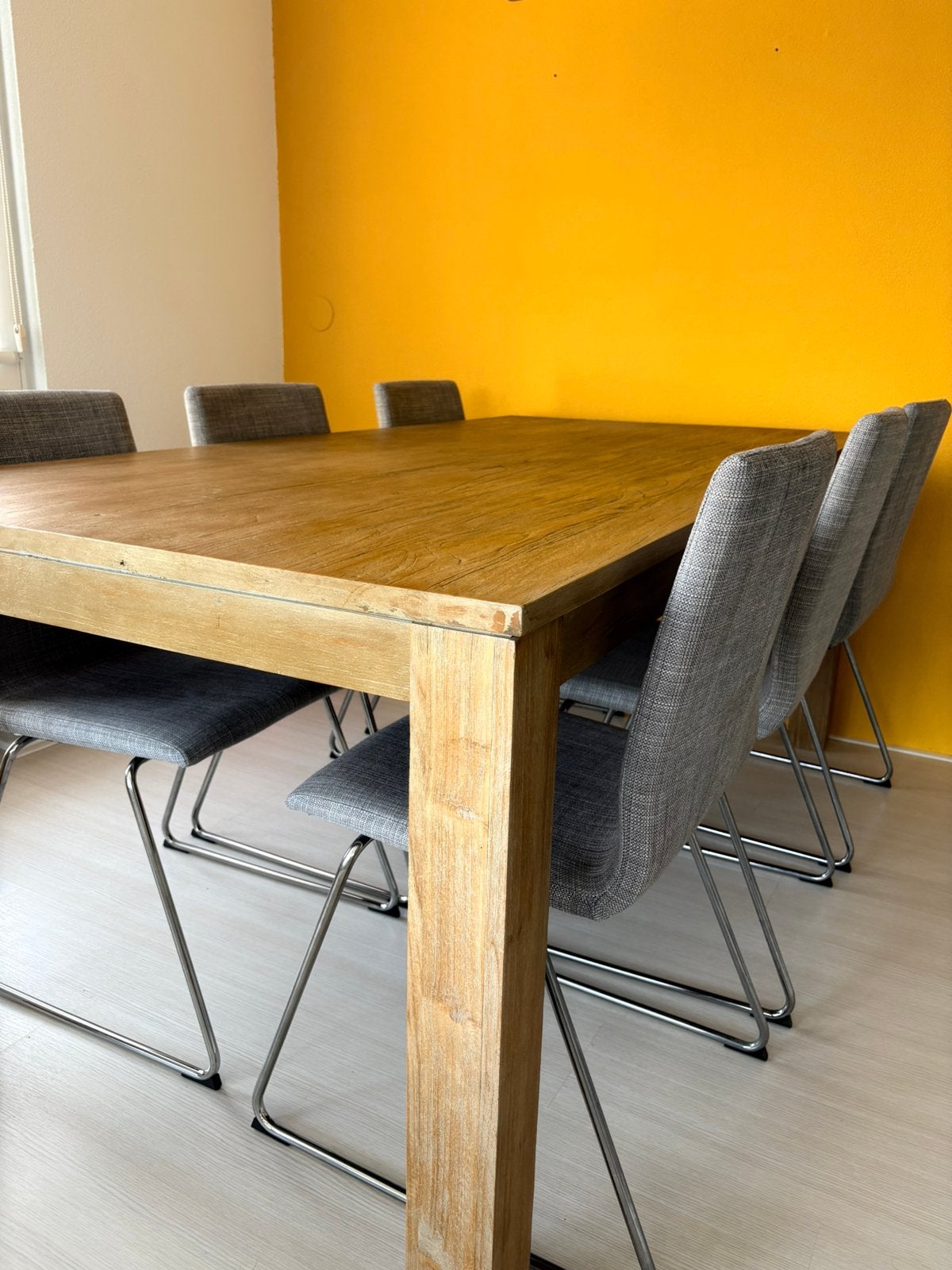 IKEA VOLFGANG stoelen 6x lichtgrijs, Huis en Inrichting, Ophalen, Zo goed als nieuw, Grijs, Vijf, Zes of meer stoelen