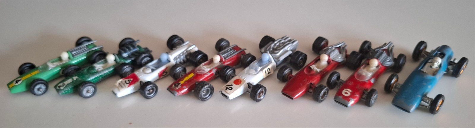 8x F1-auto's  Bestbox, Efsi (voorheen Bestbox) en Lesney, Ophalen of Verzenden, Gebruikt, Auto, Efsi