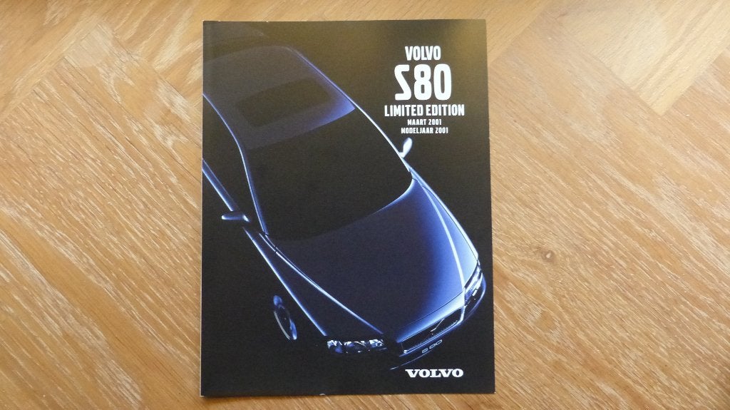 Volvo S80 Limited Edition 2001 brochure, Verzenden, Zo goed als nieuw, Volvo