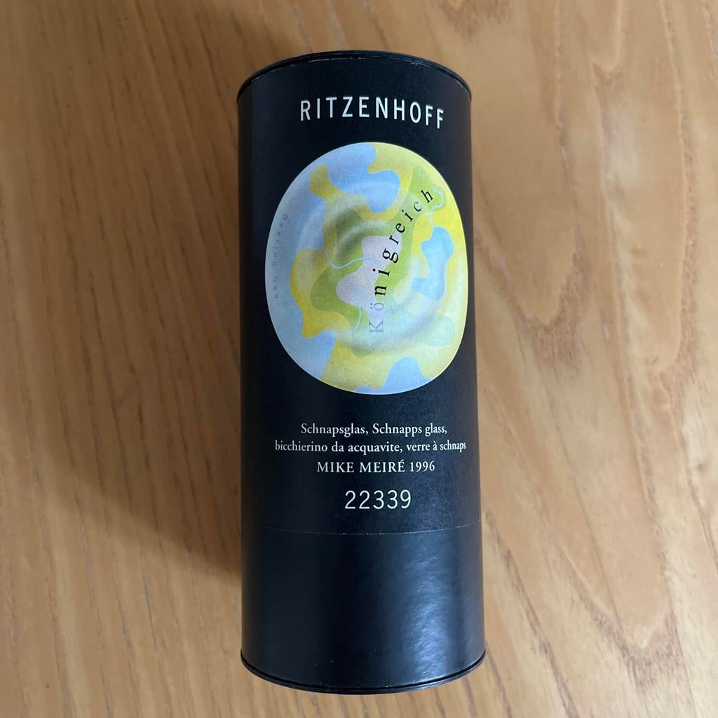 Ritzenhoff Borrelglaasje 1996 - Mike Meiré Design, Ophalen of Verzenden, Zo goed als nieuw, Borrel- of Shotglas