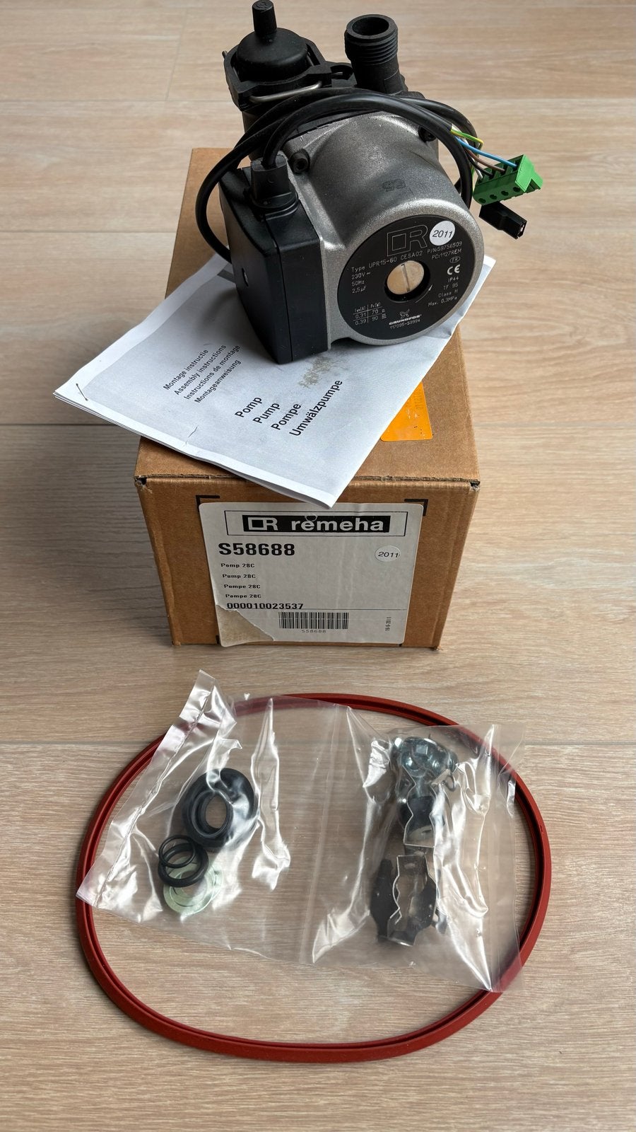 Remeha Avanta 28C pomp (Grundfos UPR15-60) (S58688), Ophalen of Verzenden, Nieuw