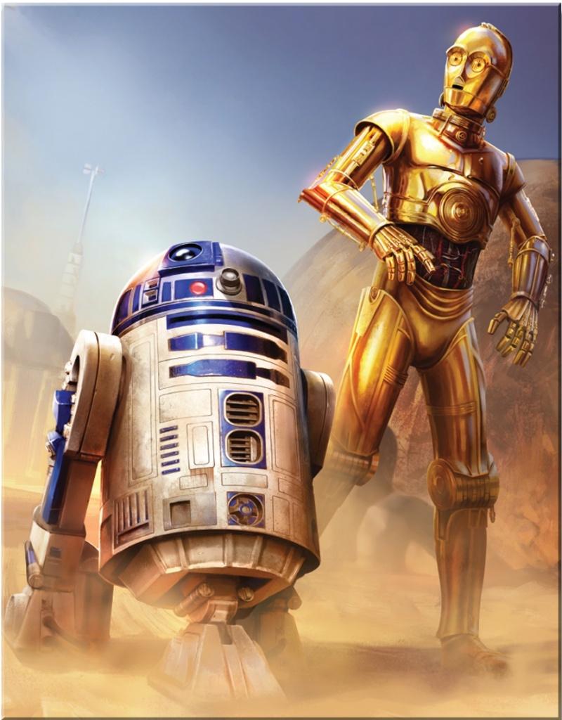 Star Wars Metalen wandbord 31,5 x 40,5 cm, Reclamebord, Nieuw, Ophalen of Verzenden, Desperate Enterprises