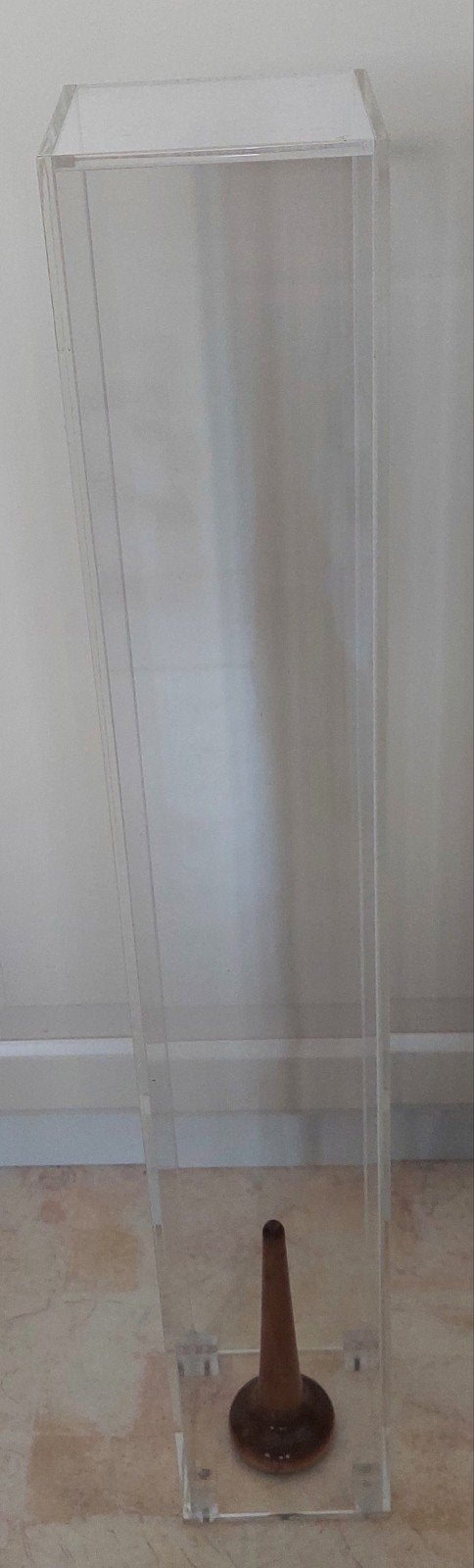 Stofvrije plexiglazen display voor Bb klarinet, Muziek en Instrumenten, Ophalen, Kunststof
