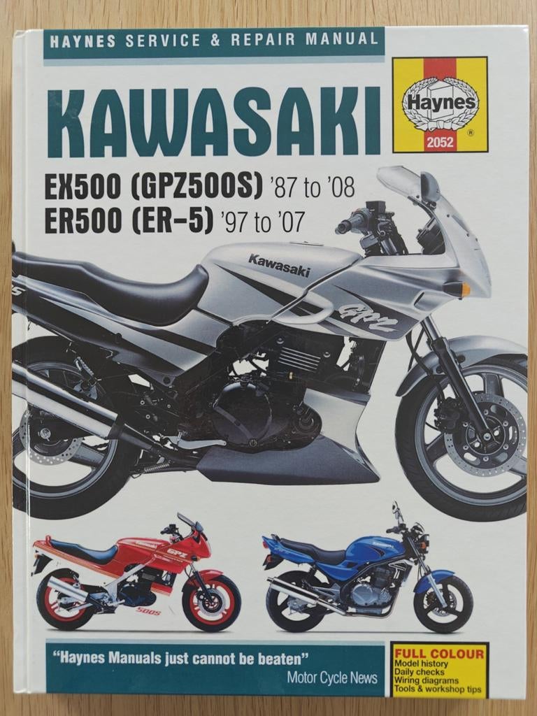 Haynes Werkplaatshandboek Kawasaki ER-5 / GPZ500S (EX500), Ophalen of Verzenden, Kawasaki