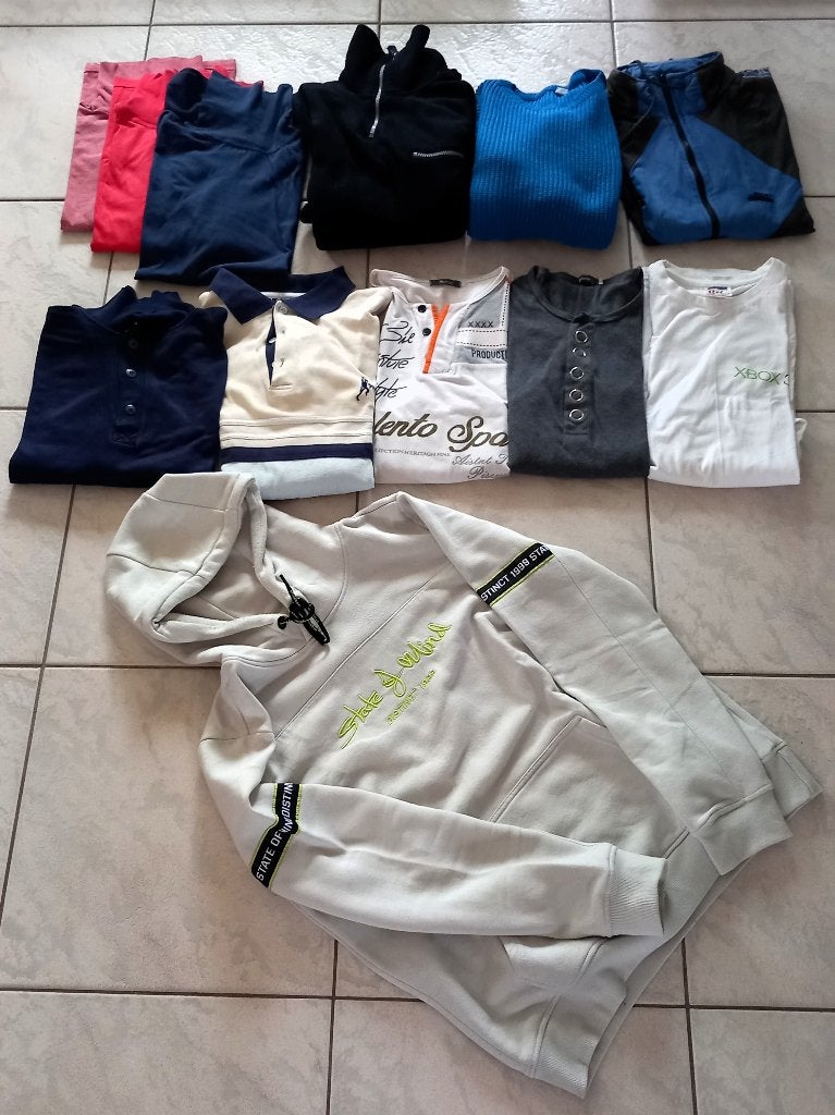 Pakket 2 – 12 Heren truien en sweaters – €10, Ophalen, Gedragen, Maat 48/50 (M)