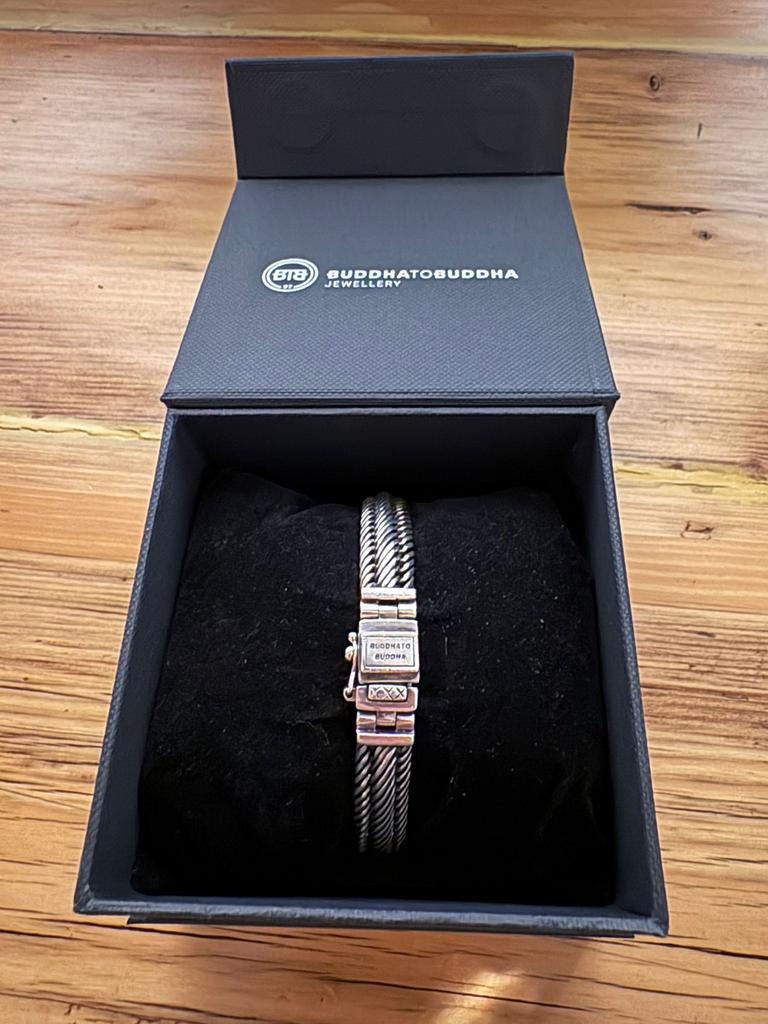 Buddha to Buddha Edwin XS Armband Zilver, Sieraden, Tassen en Uiterlijk, Armbanden, Ophalen of Verzenden, Zo goed als nieuw, Zilver