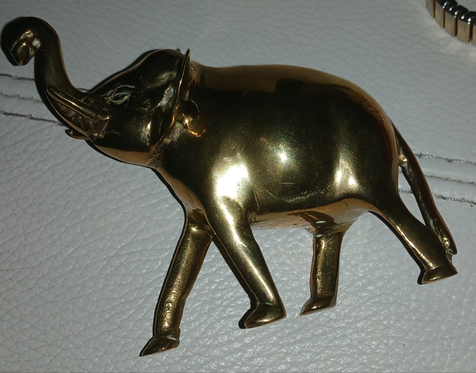 Vintage Messing Olifant Beeldje - Gelukssymbool, Ophalen of Verzenden