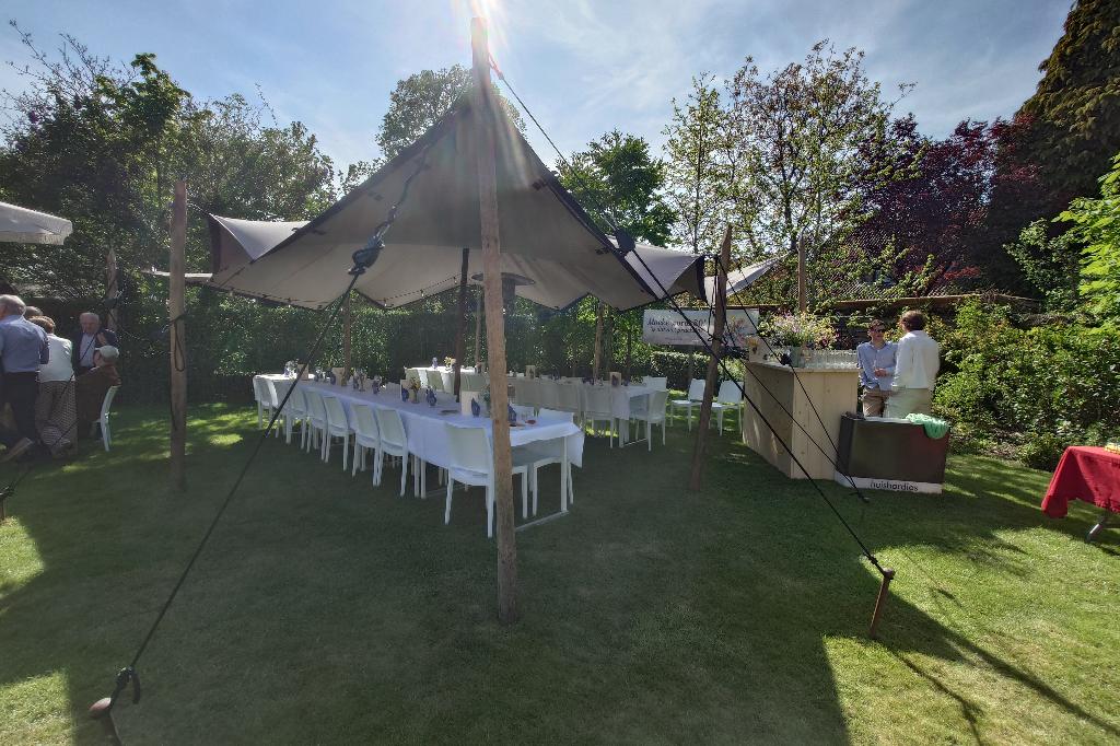 Stretchtent / Pagodetent te huur, Tuin en Terras, Partytenten, Ophalen, 6 meter of meer, Nieuw, 2 meter of meer