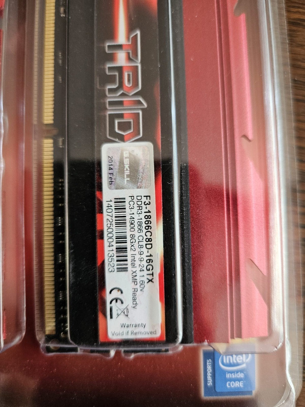 G.Skill TridentX DDR3 16GB (2x8GB) 1866MHz RAM, Computers en Software, RAM geheugen, Ophalen, Nieuw, DDR3, Desktop