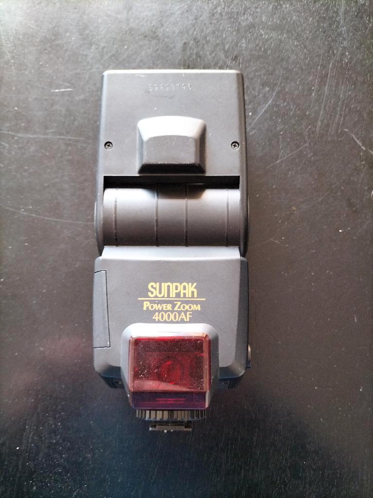 Sunpak flitser, Ophalen, Zo goed als nieuw, Overige merken, Kantelbaar