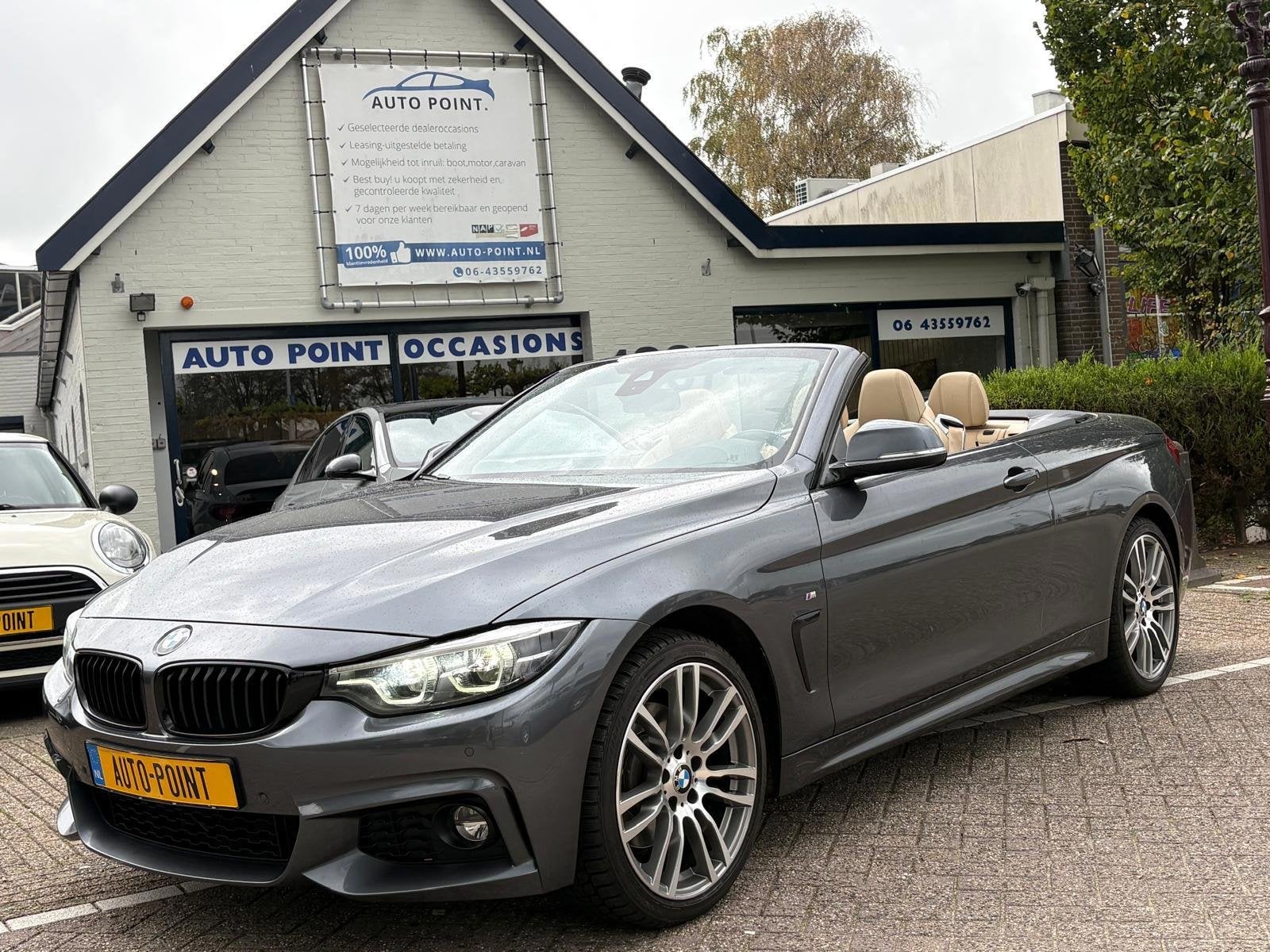 BMW 4-serie Cabrio 430i XDRIVE 250PK HARDTOP/HUD/AIRSCARF, Automaat, Gebruikt, 4 stoelen, Bedrijf