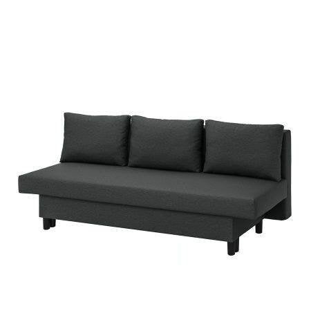 Donkergrijze Ikea ÄLVDALEN slaapbank, Huis en Inrichting, Slaapkamer | Slaapbanken, Ophalen, Tweepersoons, 140 cm, Zo goed als nieuw