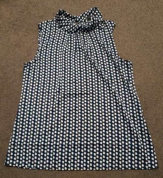 Comma Top Maat 38 - Z.G.A.N., Maat 38/40 (M), Blauw, Zo goed als nieuw, Zonder mouw