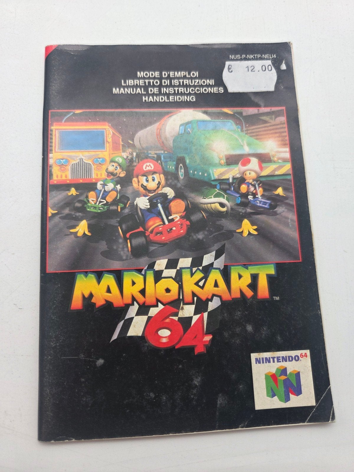 Mario Kart 64 Handleiding - Nintendo 64, Nintendo, Gebruikt, Ophalen of Verzenden, Zonder controller