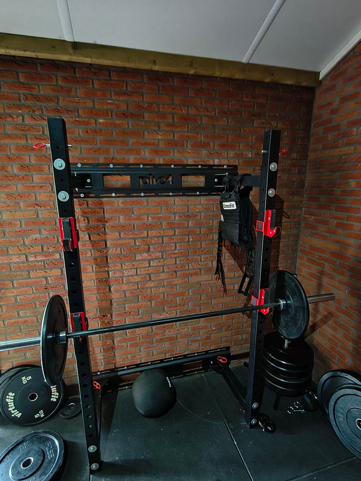Pivot Fitness XR6226 Heavy Duty Foldable Wall Rack - Inklapb, Ophalen, Zo goed als nieuw, Krachtstation