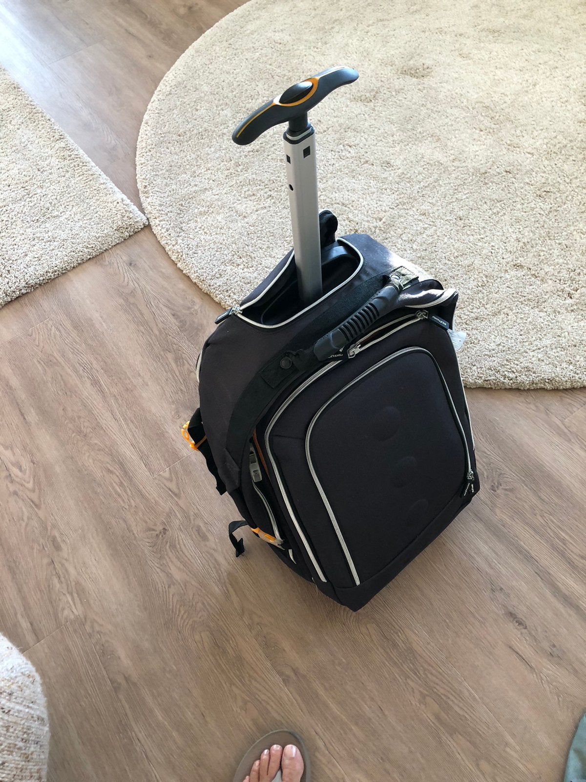 Reiskoffer met rugtas van Ikea, Ophalen, 40 tot 60 cm, Zo goed als nieuw, Wieltjes