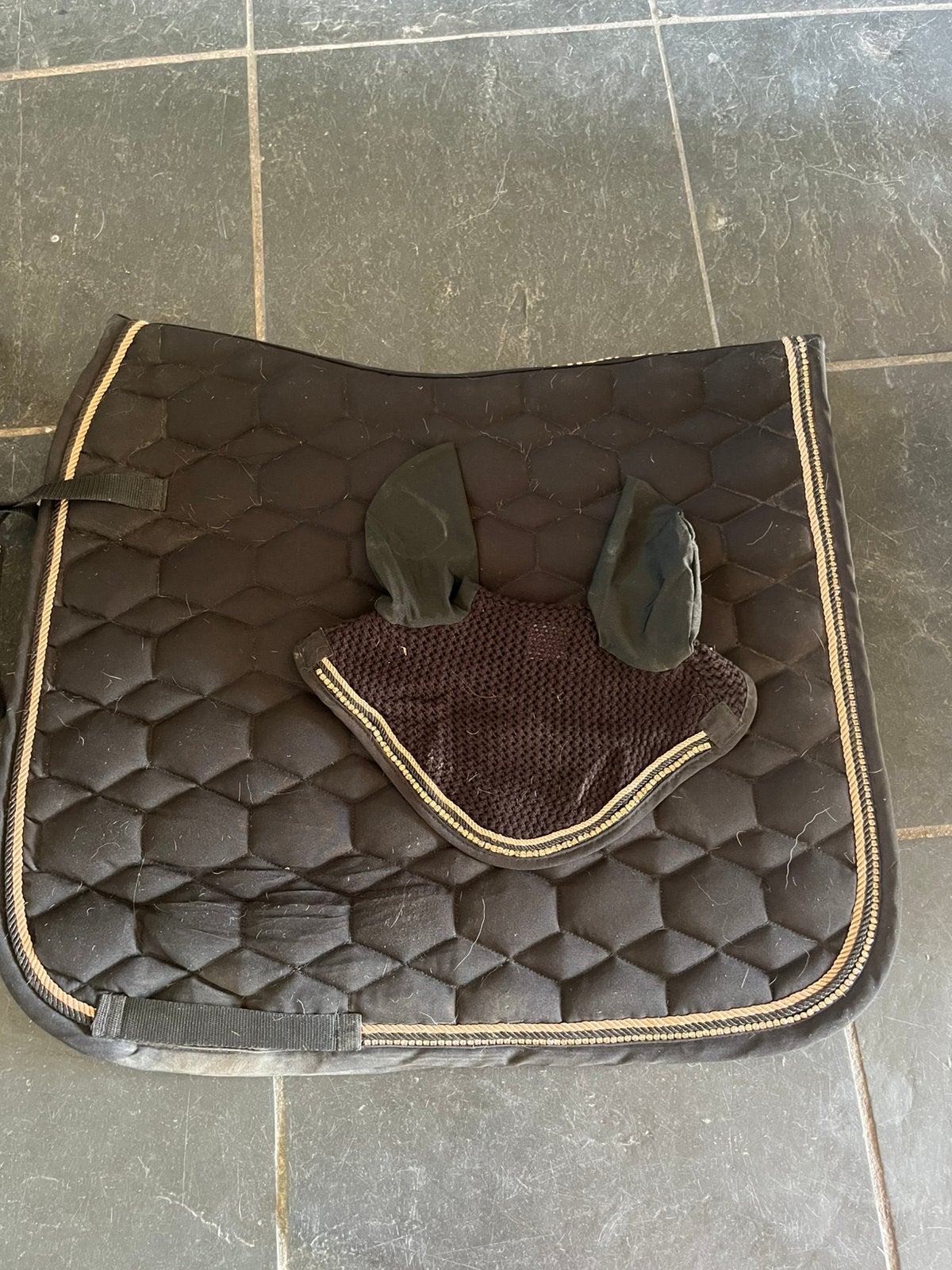 Zwart Dekje een oornetje maat full, Dieren en Toebehoren, Paarden en Pony's | Overige Paardenspullen, Ophalen of Verzenden