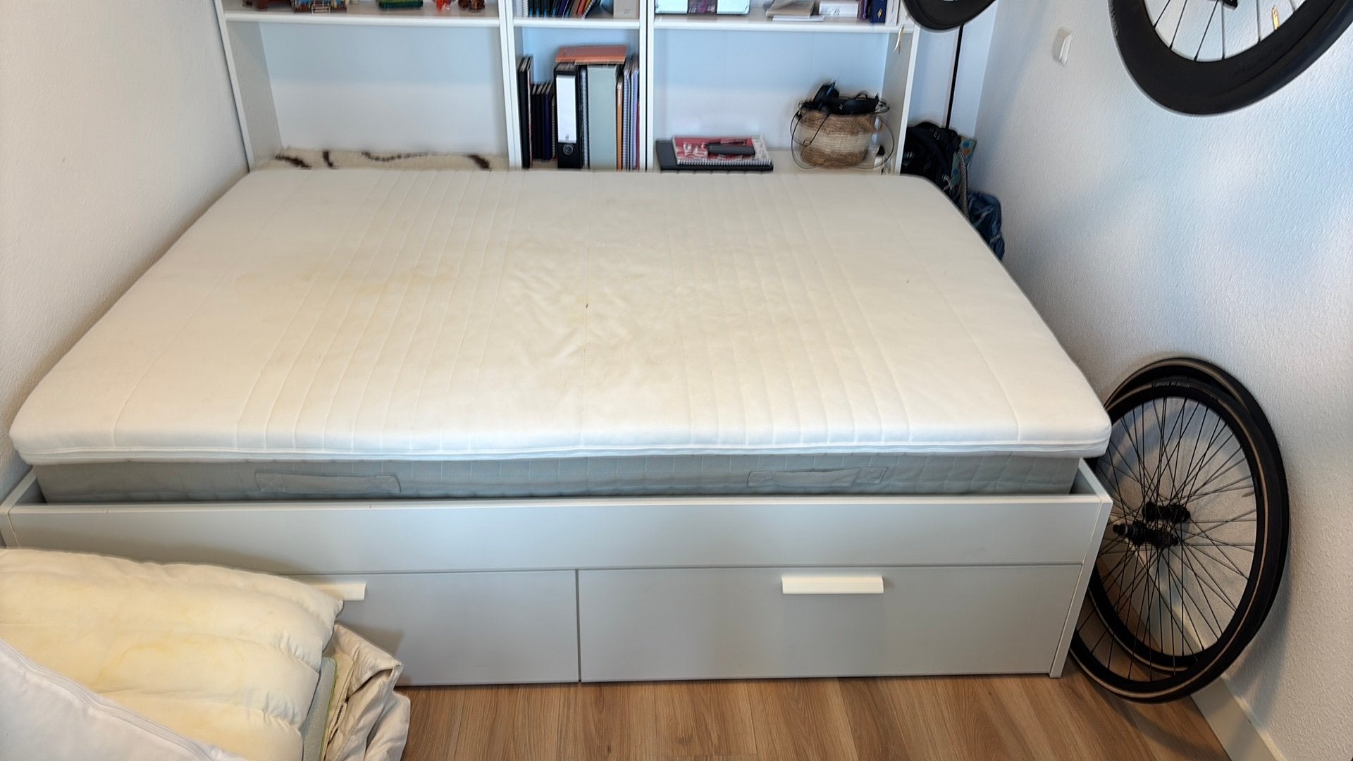 IKEA Brimnes bed 140x200, Ophalen, Gebruikt, Tweepersoons, 140 cm