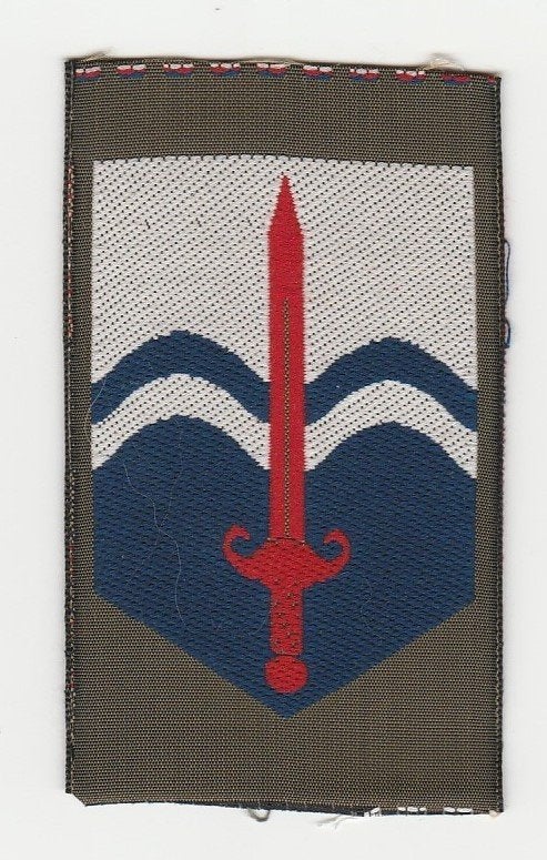 Embleem Nationaal Territoriaal Commando (kleur), Verzamelen, Ophalen of Verzenden, Landmacht, Nederland, Embleem of Badge