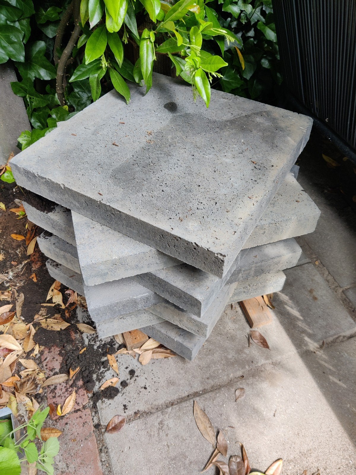 7 Schellevis tegels 40x40 - Grijs betontegels, Tuin en Terras, Ophalen, Gebruikt, Minder dan 5 m², Beton