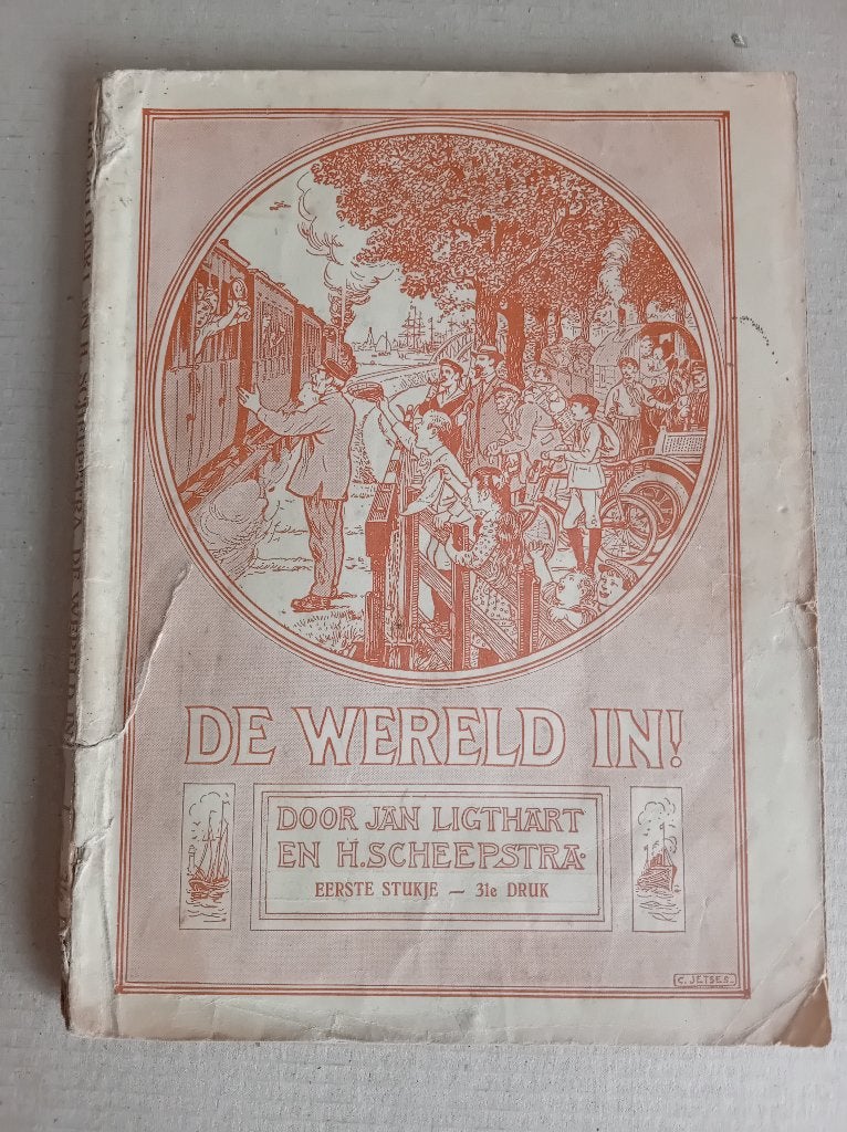 LIGTHART + SCHEEPSTRA - DE WERELD IN EERSTE STUKJE 1942 €4, Ophalen of Verzenden, LIGTHART + SCHEEPSTRA, 20e eeuw of later, Gelezen