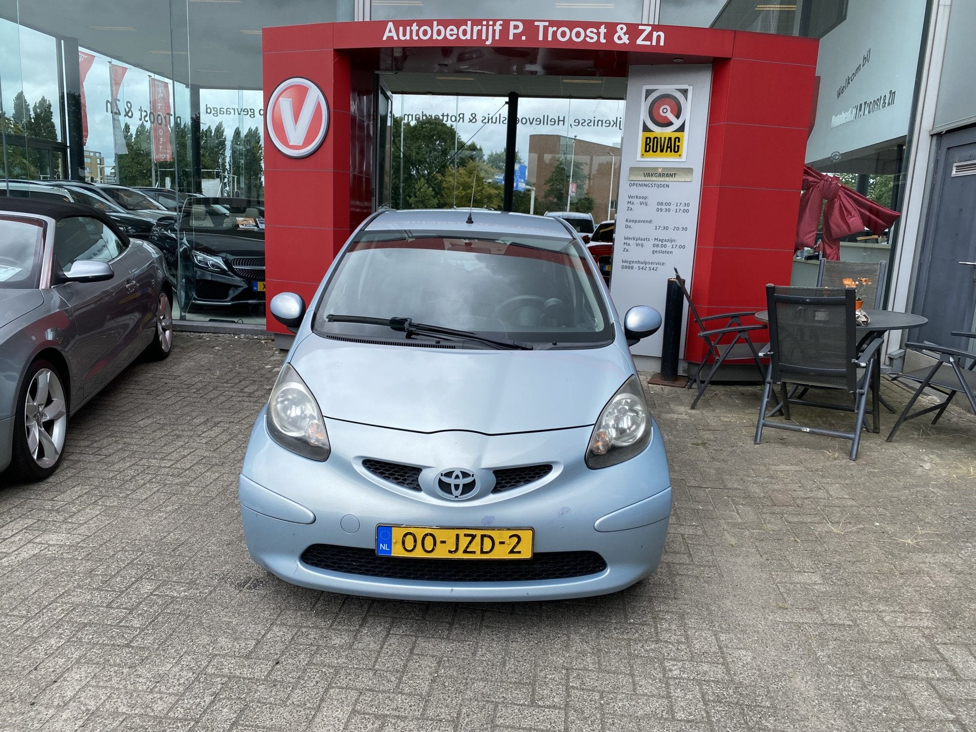 Toyota Aygo 1.0-12V,Airco,Elektrischpakket,Stuurbekrachting,, Auto's, Voorwielaandrijving, Stof, Gebruikt, Zwart