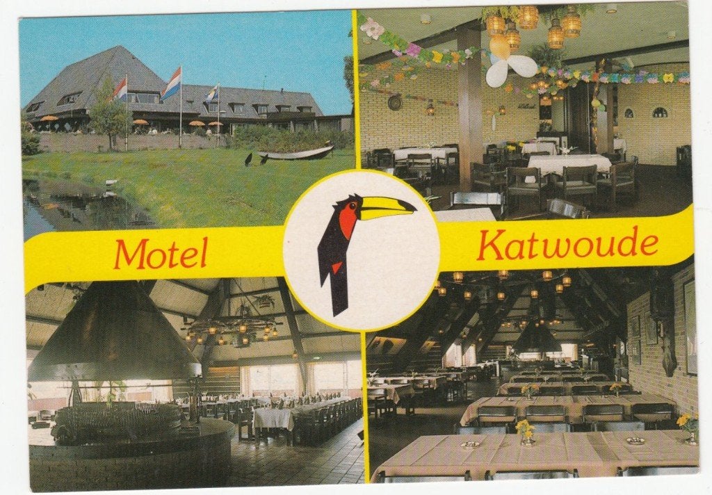 Motel Katwoude Van der Vajk en Interieur Ongelopen, Verzenden, 1980 tot heden, Ongelopen, Noord-Holland