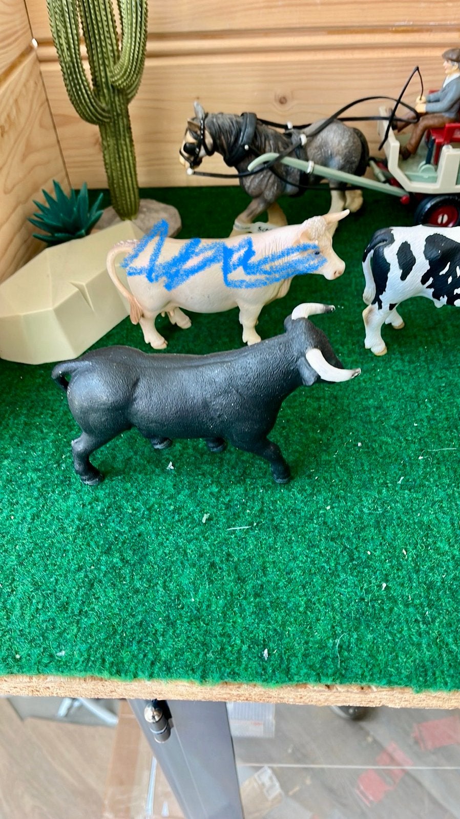 Schleich stieren, Ophalen of Verzenden, Zo goed als nieuw, Paard, Beeldje of Figuurtje