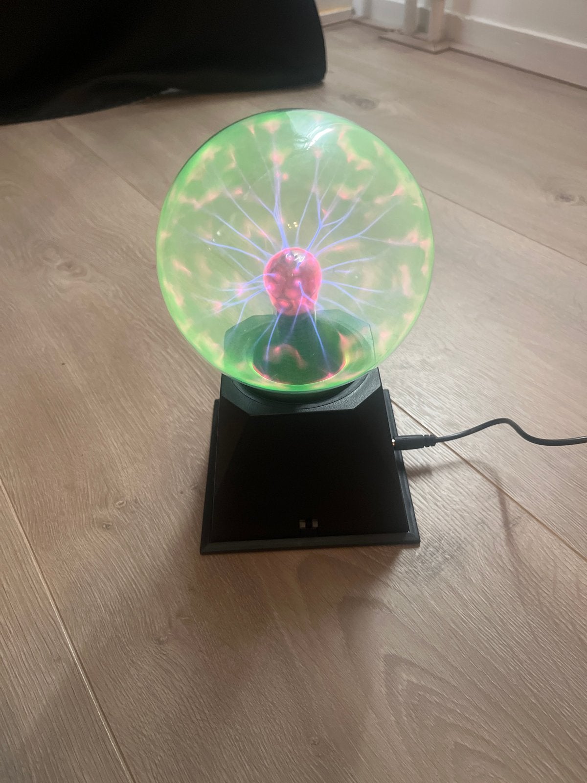 Plasma Bol Lamp - Decoratieve Lichtbol, Zwart, Ophalen of Verzenden, Zo goed als nieuw, Modern