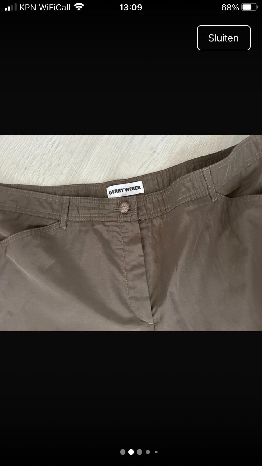 Gerry Weber lichte broek 46, Kleding | Dames, Grote Maten, Verzenden, Nieuw, Bruin, Broek of Spijkerbroek