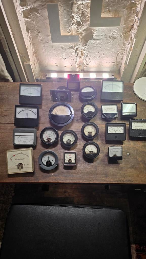 Verzameling Vintage Paneelmeters (HP, Fluke), Ophalen of Verzenden