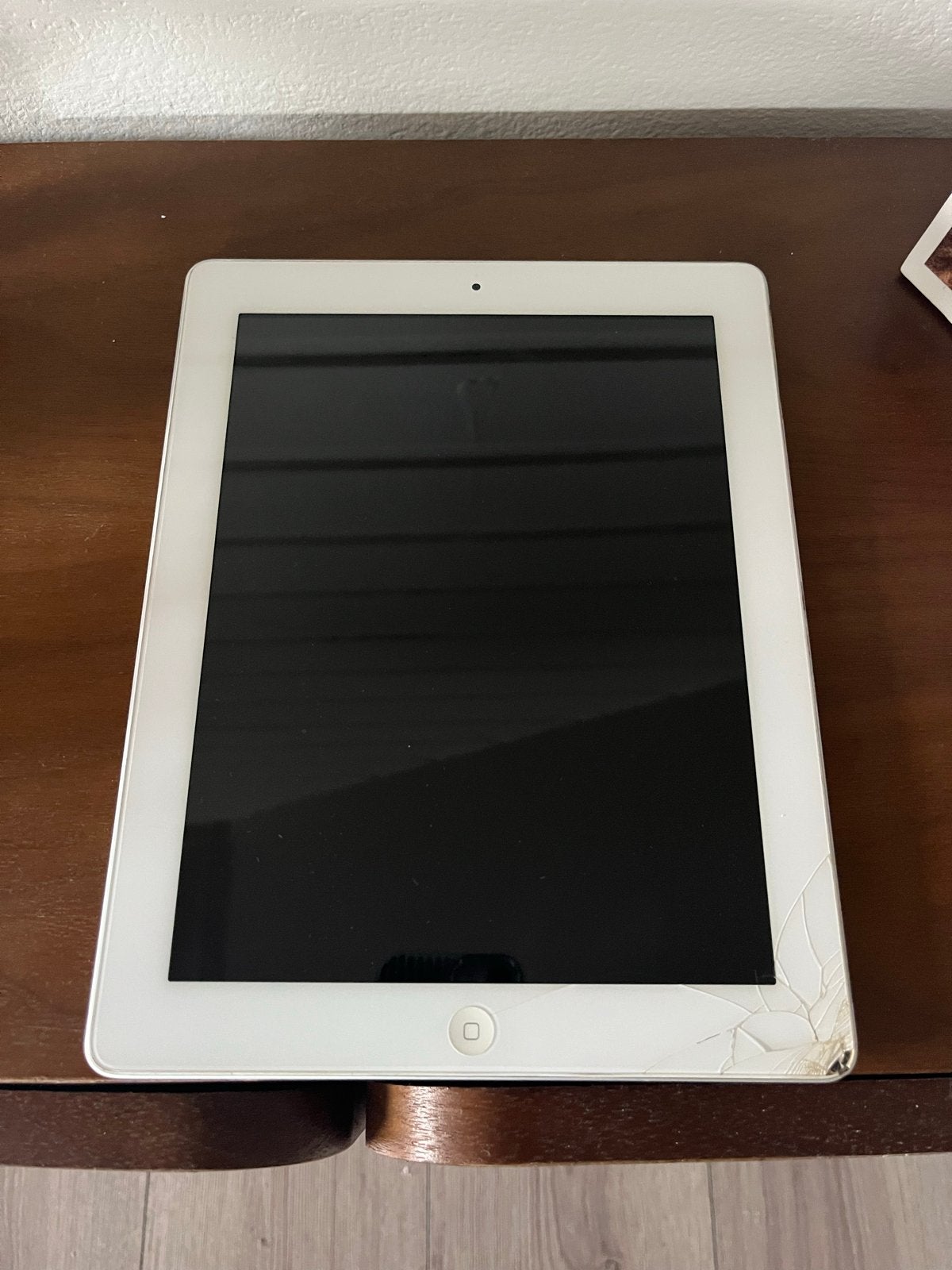Apple iPad (oud model) met beschadigd scherm, Computers en Software, Apple iPads, 9 inch, Apple iPad, Wit, Ophalen of Verzenden