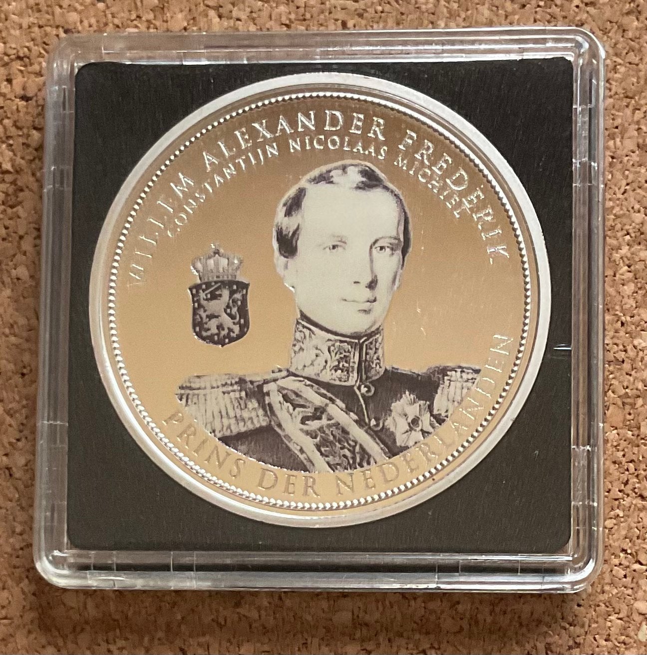 Penning WILLEM ALEXANDER FREDERIK CONSTANTIJN NICOLAS MICHIE, Postzegels en Munten, Ophalen of Verzenden, Overige materialen, Nederland