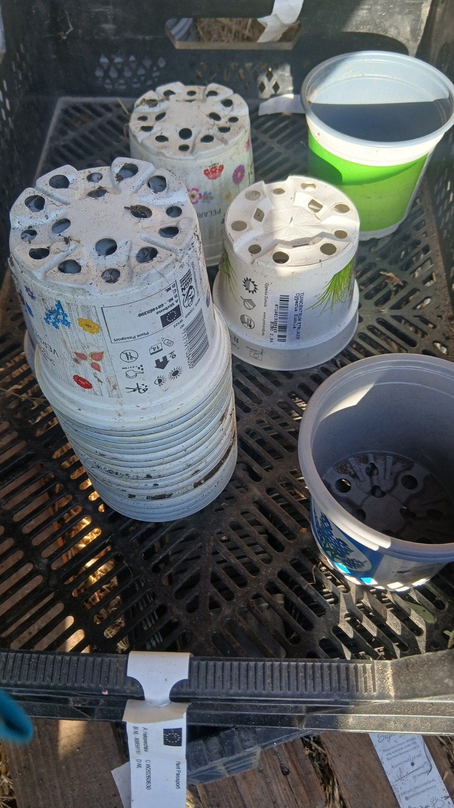 gebruikte kweekpotten, Kunststof, Gebruikt, Rond, Ophalen of Verzenden