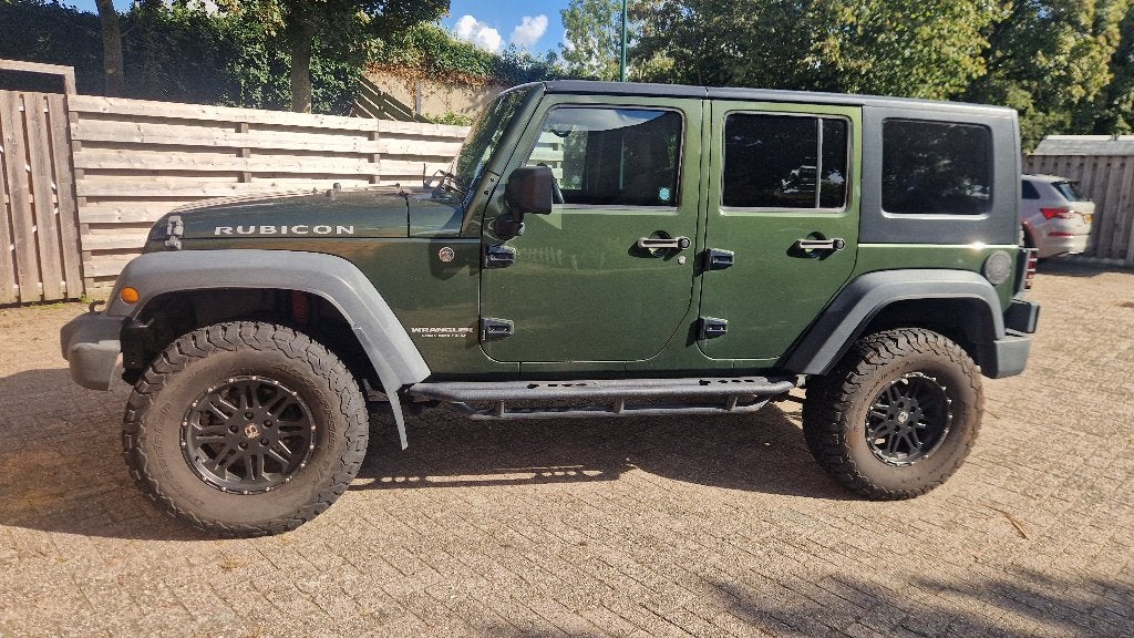 Jeep Wrangler Rubicon 2008 Groen, Auto's, Stof, Overige modellen, Adaptive Cruise Control, 2131 kg