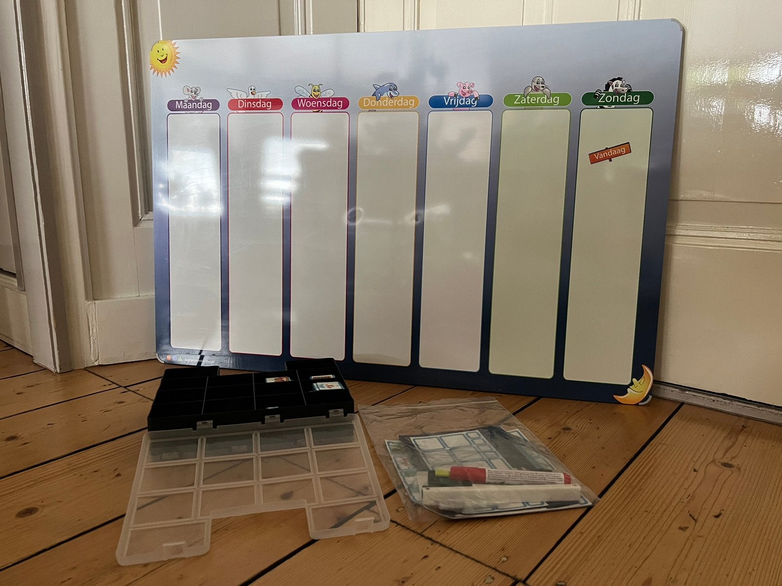 Kinderplanbord (Extra groot 90x60cm) inclusief pictogrammen, Ophalen, Zo goed als nieuw