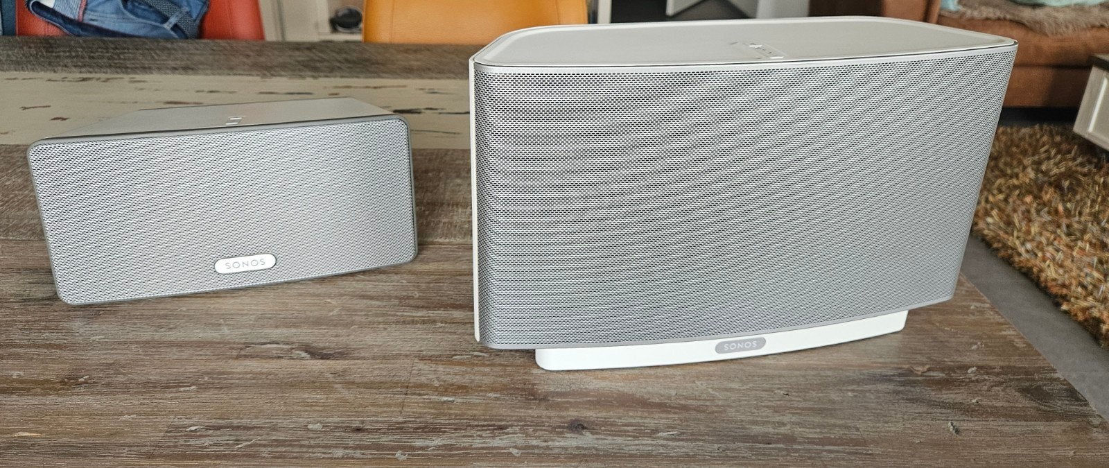 Sonos 2 boxen Play:5 + Play:3 als set draadloos met App S1, Ophalen, Slimme speaker, AUX-ingang, Zo goed als nieuw