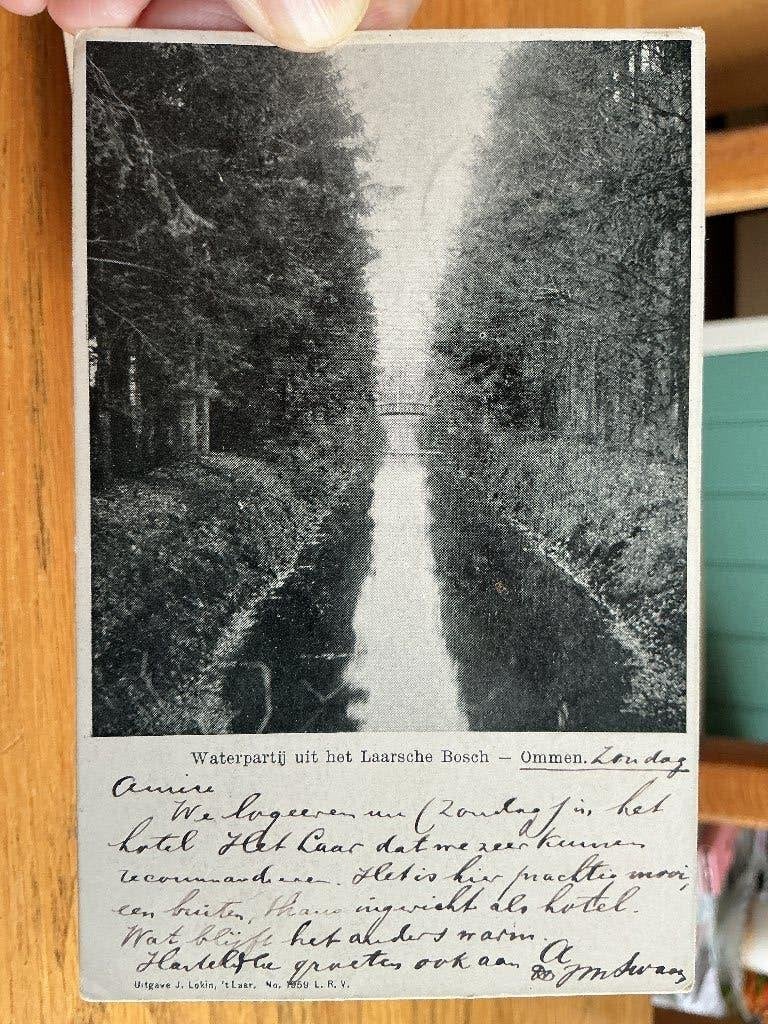 Ommen Laarsche bos 1911, Verzamelen, Verzenden, Voor 1920, Gelopen, Overijssel
