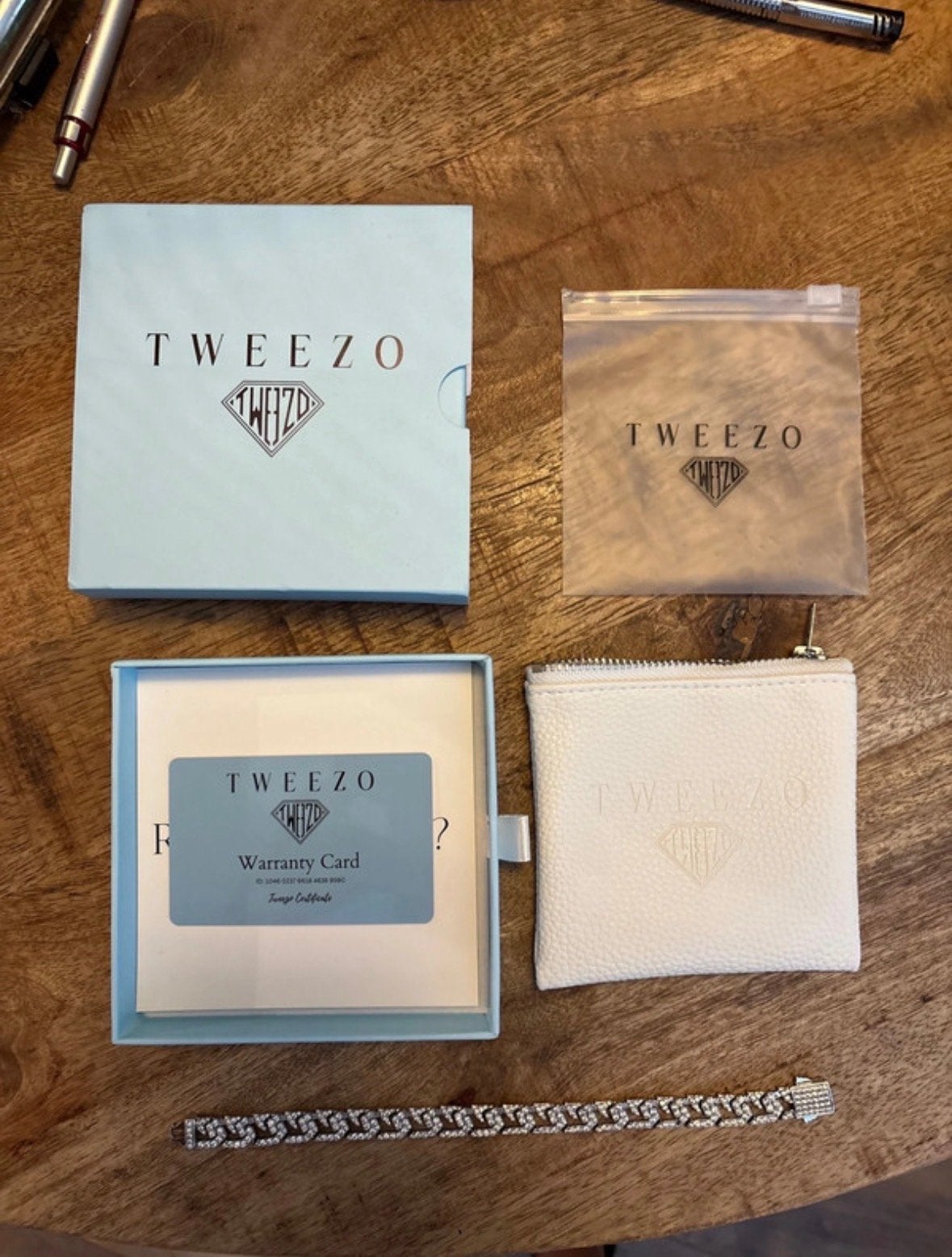 Tweezo armband 18cm - mist een steentje, Sieraden, Tassen en Uiterlijk, Armbanden, Overige materialen, Gebruikt, Ophalen of Verzenden
