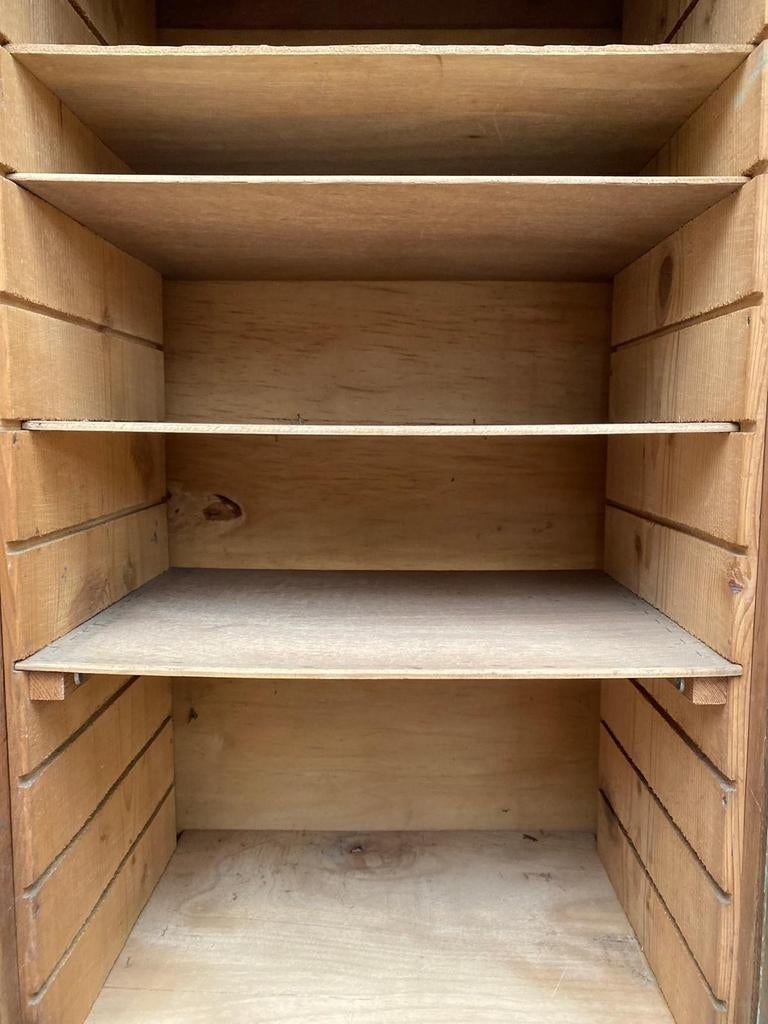 Smalle Frans brocante rolluikkast archiefkast kast, Ophalen