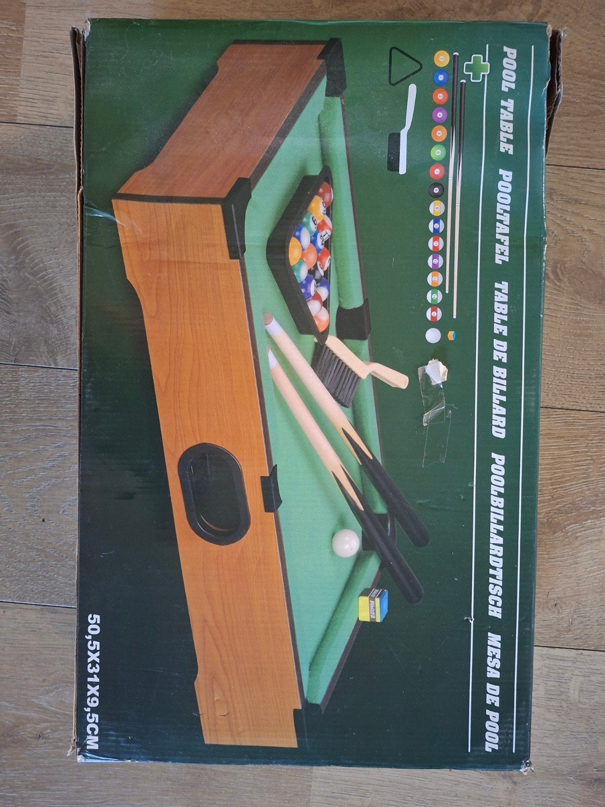 Mini Pooltafel met Accessoires - Zo goed als nieuw, Ophalen of Verzenden, Zo goed als nieuw, Pooltafel