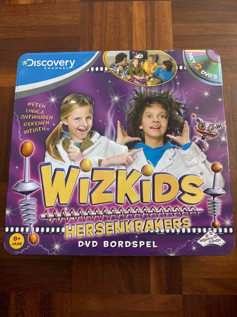 Wizkids Hersenkrakers DVD Bordspel - Discovery Channel, Ophalen, Zo goed als nieuw