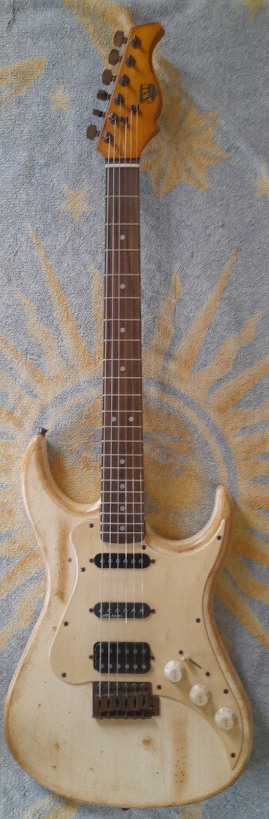 AXL BADWATER SRO RELIC DISTRESSED WHITE, Ophalen of Verzenden, Zo goed als nieuw, Solid body, Overige merken